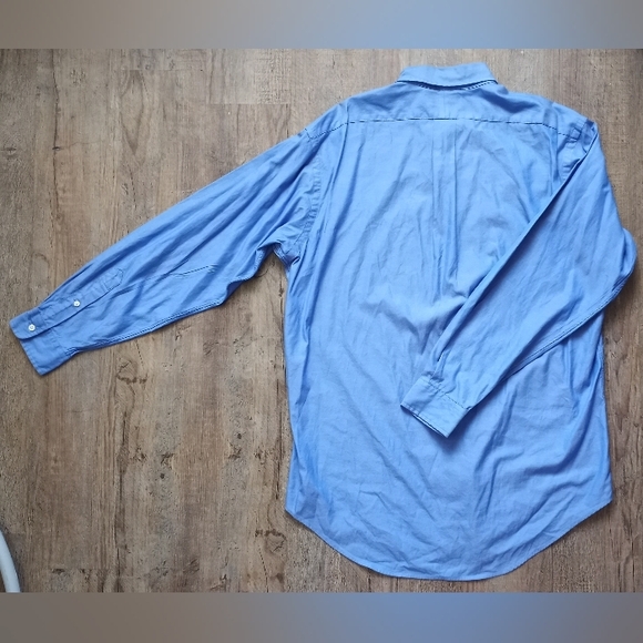 Ralph Lauren Blue Dress Shirt Classic Fit Size Medium - Picture 3 of 3